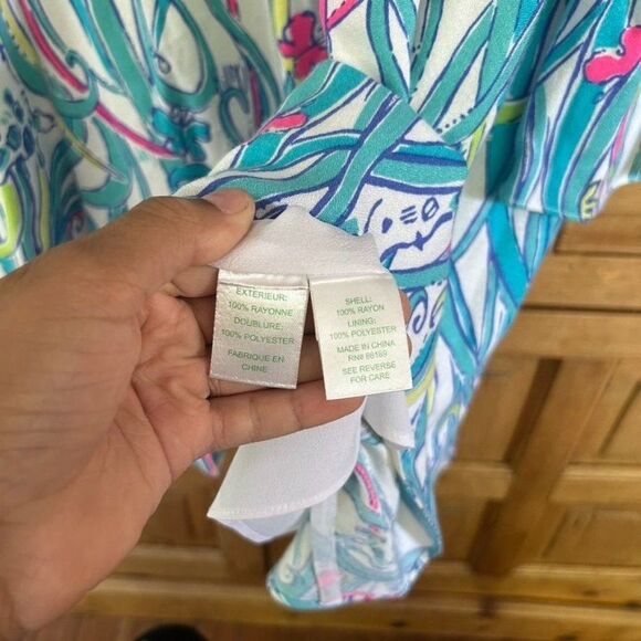 Lilly Pulitzer Small Colorful Colorful Colette Tunic Long Sleeve Dress - Picture 4 of 8